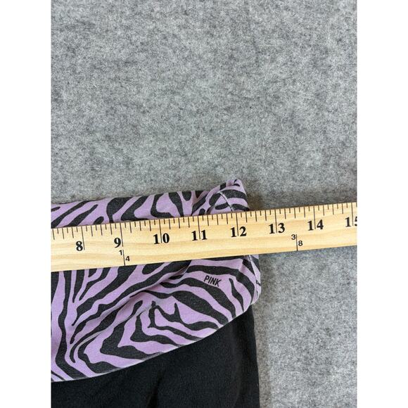 Pink Victoria's Secret Leggings Womens XS Black Purple Yoga Gym Workout Training - Picture 6 of 7